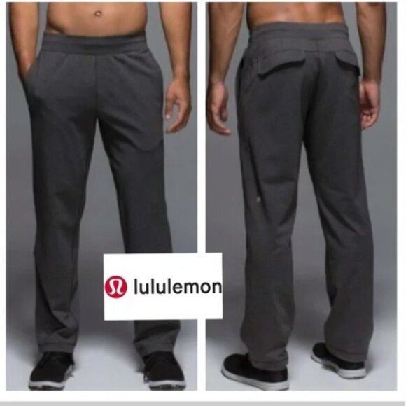 Lululemon Kung Fu Pant Straight Leg Sweatpant Heathered Dark Grey Size Medium